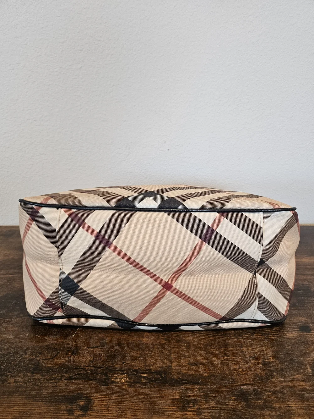 Burberry Nova Check Hobo Shoulder Bag